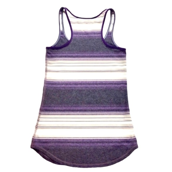 Lululemon Stripe Racerback Fitted Tank Tops In Purple - Picture 4 of 7